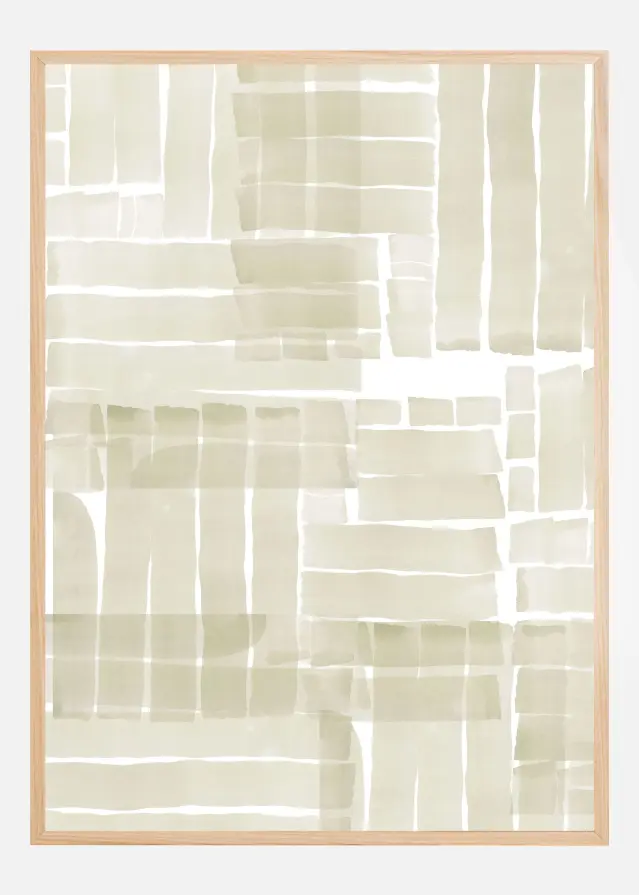 Neutral Tangle Grid 1 Plakát