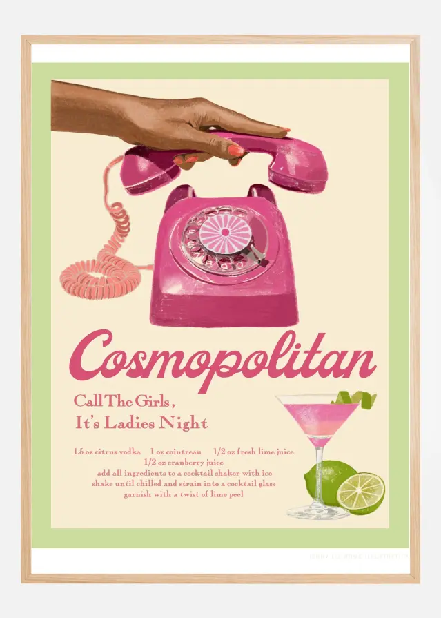 Jlr Cocktails Cosmopolitan Plakát