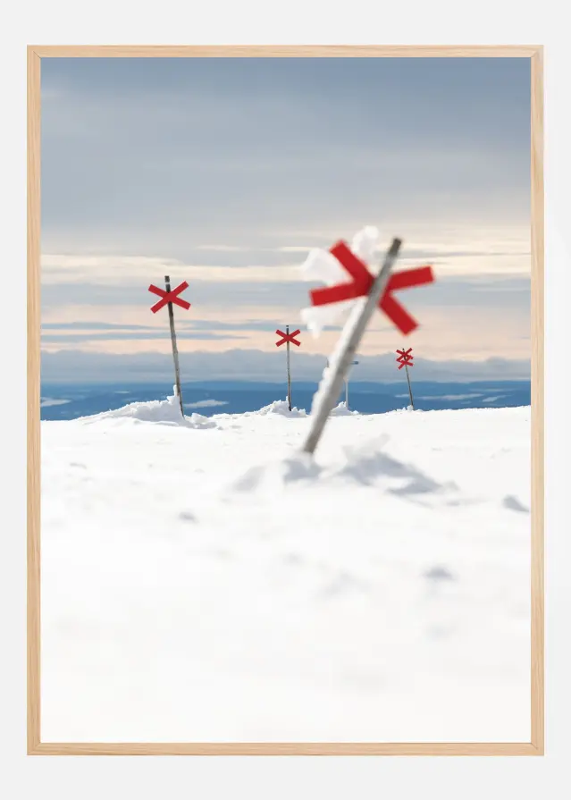 Red signs in the silence Plakát