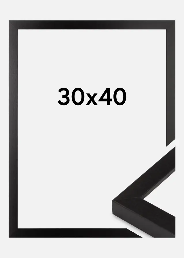 Rám Černý Široký 30 x 40 cm