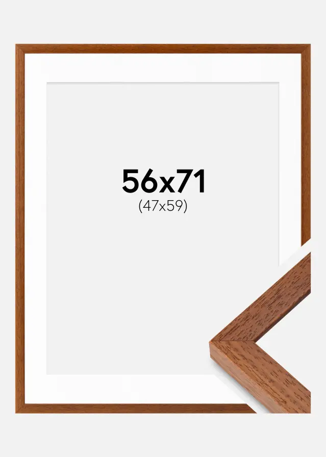 Rám Hermes Rezervovat 56x71 cm - Pasparty Bílý 48x60 cm