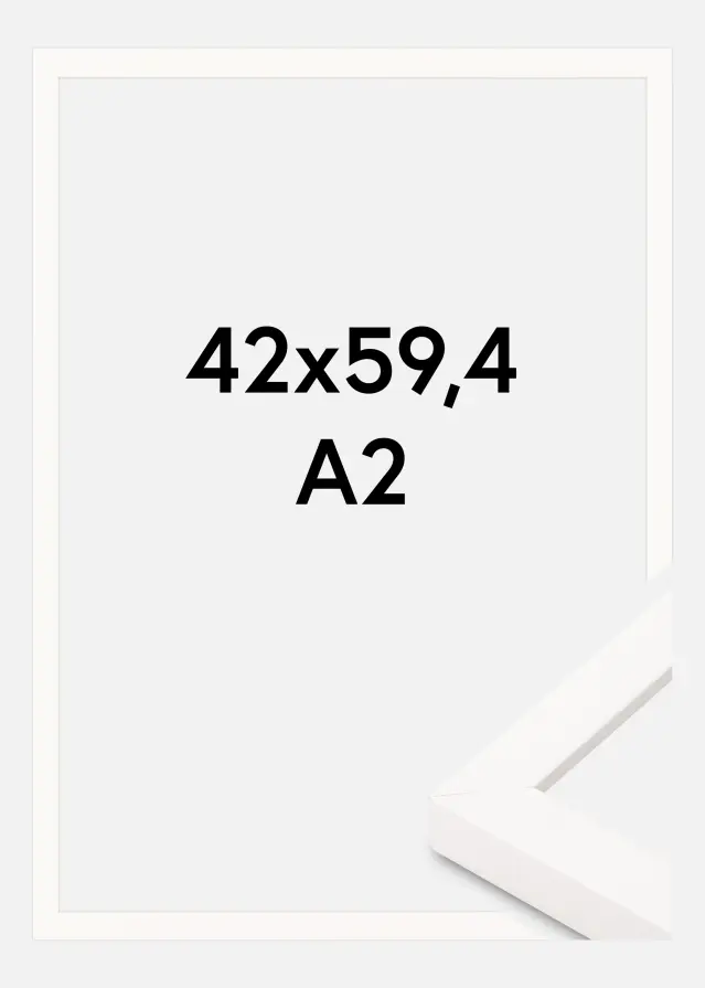 Rám Bílý Široký 42 x 59,4 cm (A2)