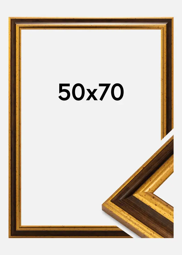 Rám Aberystwyth Akrylové sklo Zlatá 50x70 cm