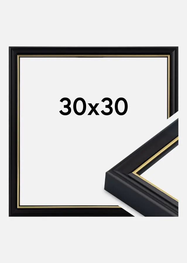 Rám Canterbury Akrylové sklo Černá 30x30 cm