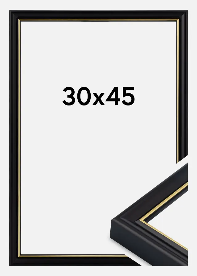 Rám Canterbury Akrylové sklo Černá 30x45 cm