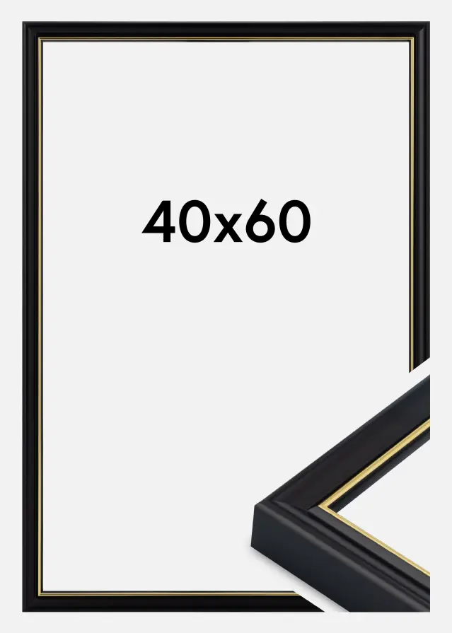 Rám Canterbury Akrylové sklo Černá 40x60 cm