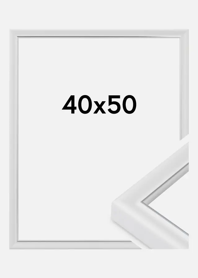 Rám Canterbury Akrylové sklo Bílá 40x50 cm