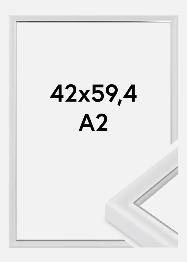 Rám Canterbury Akrylové sklo Bílá 42x59,4 cm (A2)