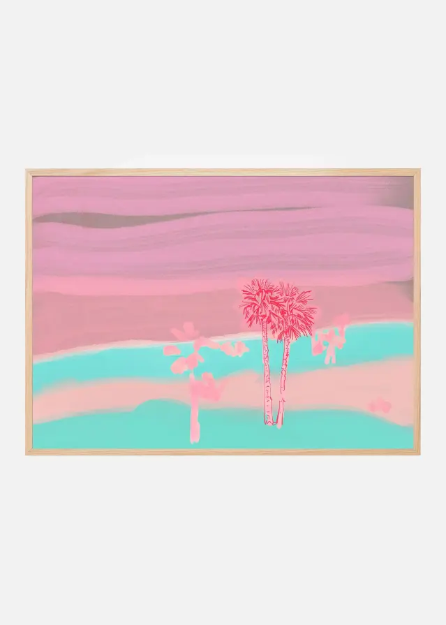 Beach Sundown In Sicily Plakát