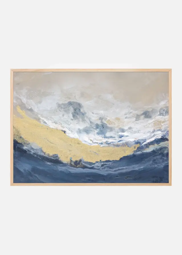 Golden Horizon Wave Plakát