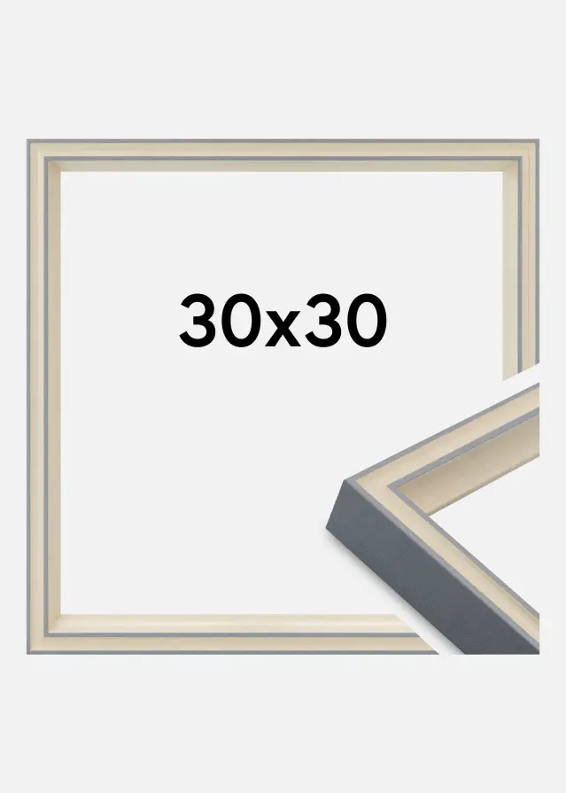 Rám Riga Akrylové sklo Šedý 30x30 cm