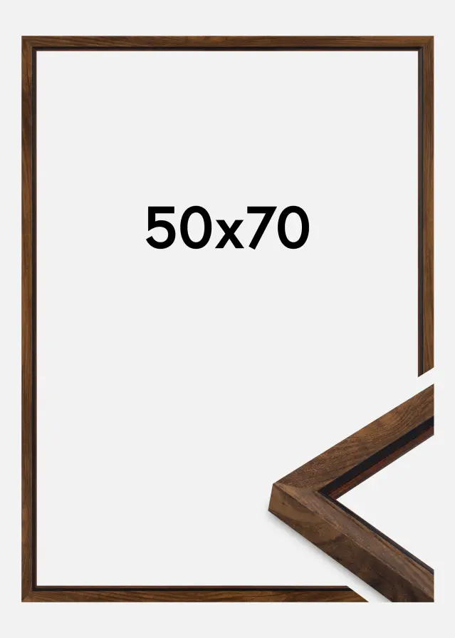 Rám Obsidian Akrylové sklo Ořech 50x70 cm