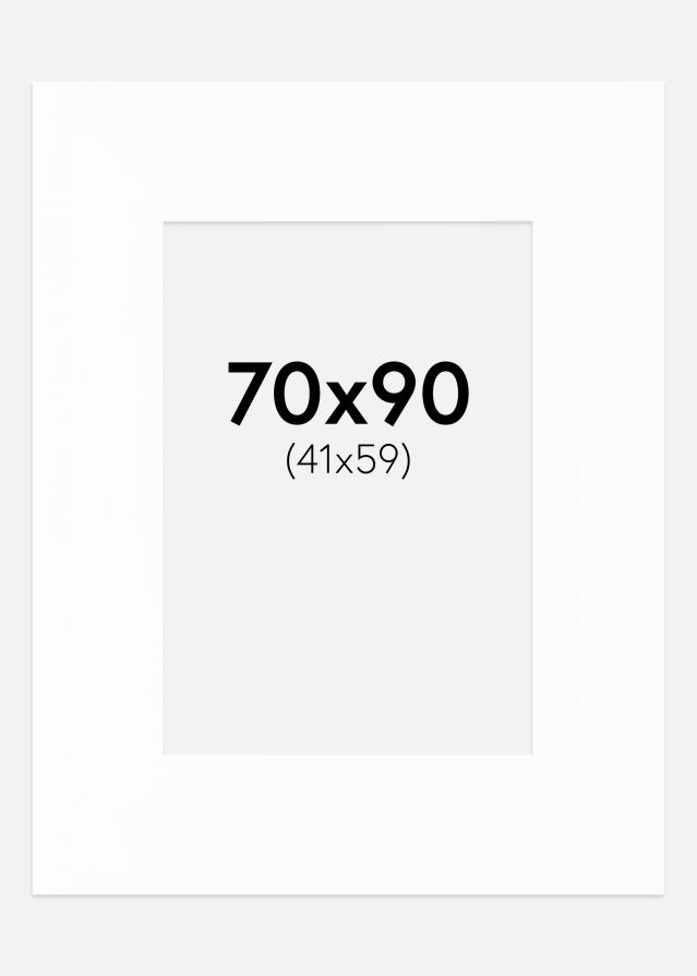 Pasparta Canson Bílá Bílý stred 70x90 cm (41x69)