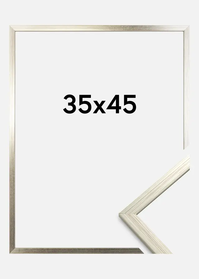 Rám Edsbyn Stríbrná 35x45 cm