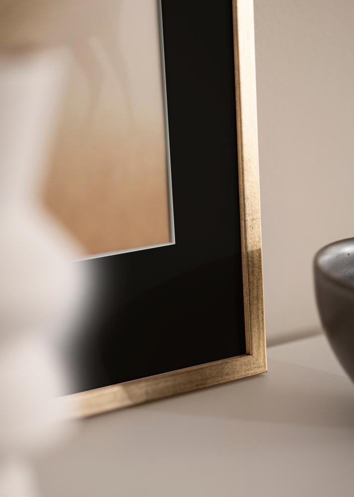 Rám Galant Zlatá 30x40 cm - Pasparta Cerná 18x27 cm