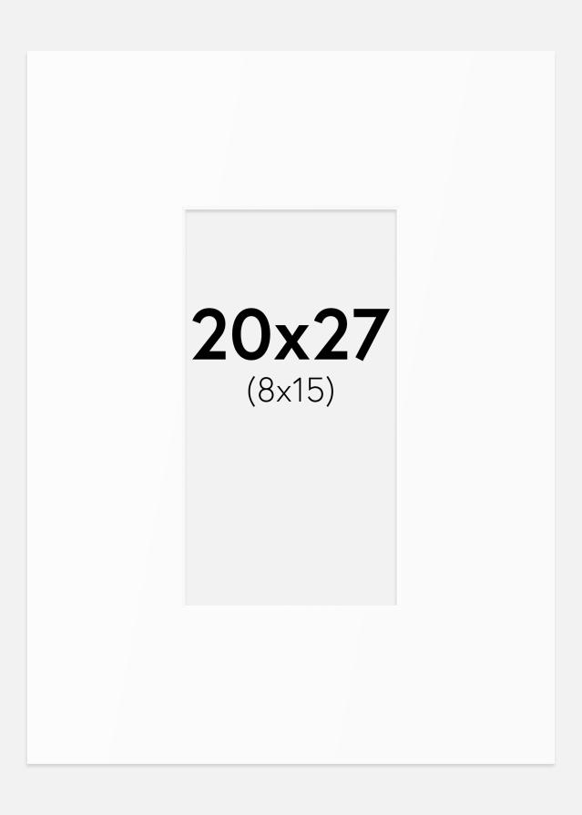 Pasparta Bílý Standard (Bílé Jádro) 20x27 cm (8x15)