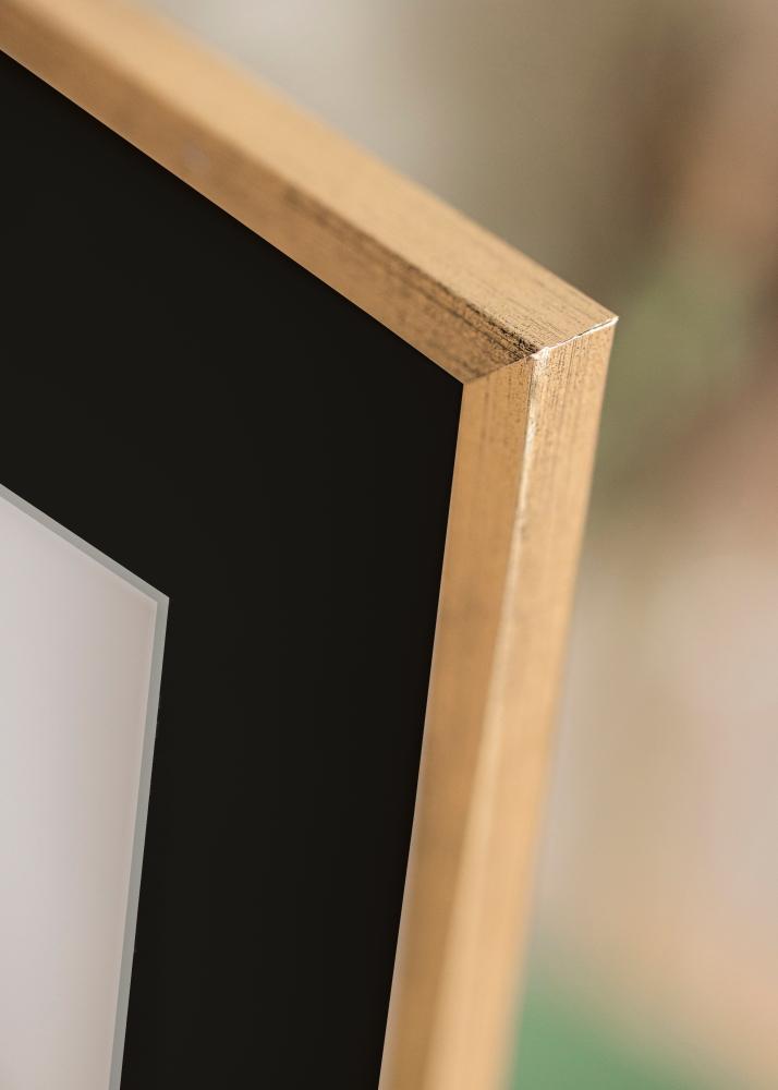 Rám Galant Zlatá 30x40 cm - Pasparta Cerná 18x27 cm