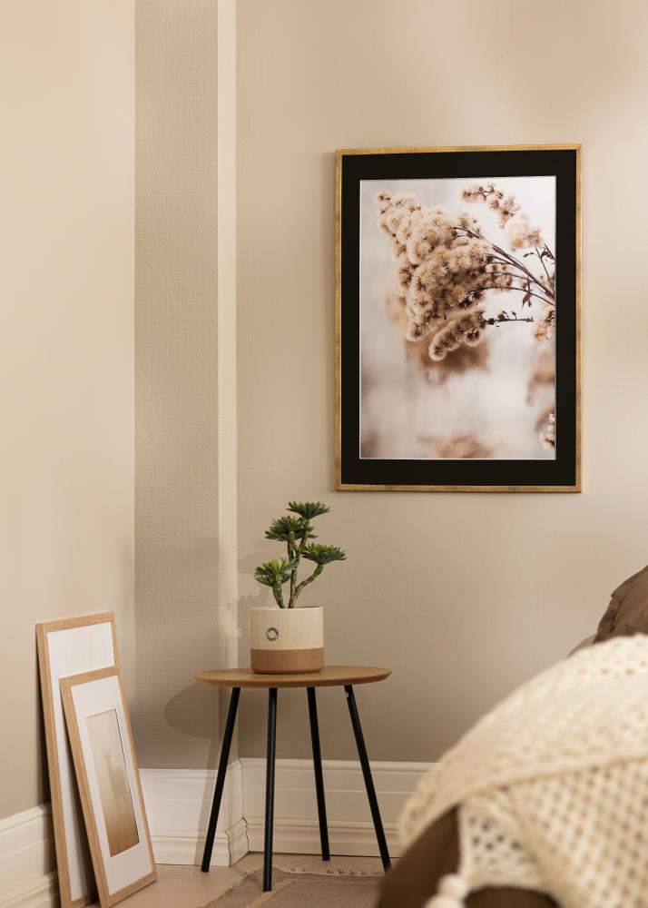 Rám Galant Zlatá 30x40 cm - Pasparta Cerná 18x27 cm