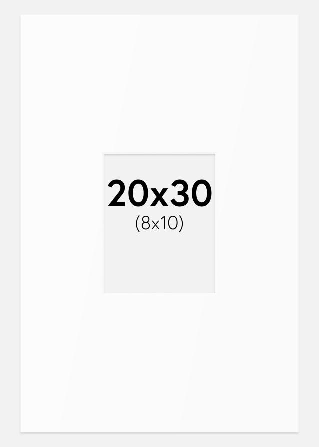 Pasparta Bílý Standard (Bílé Jádro) 20x30 cm (8x10)