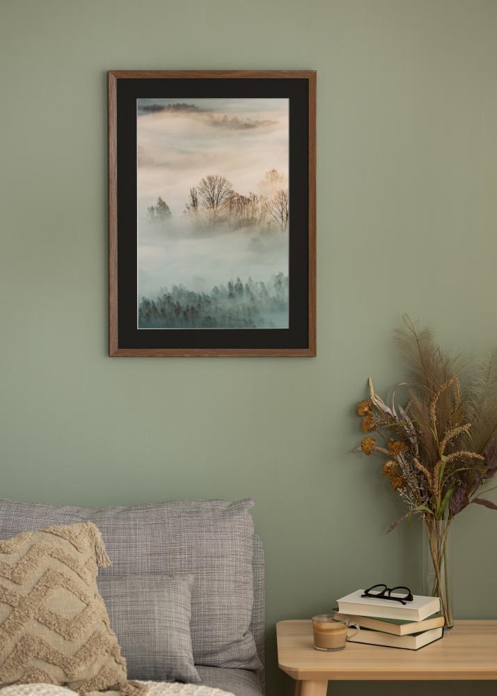 Rám Fiorito Tmavý Dub 30x40 cm - Pasparta Cerná 21x30 cm