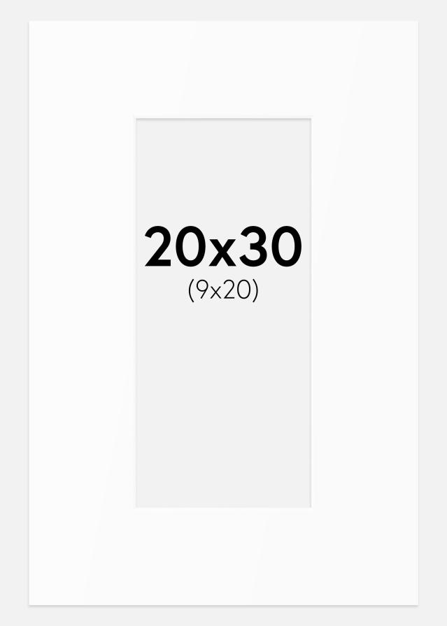 Pasparta Bílý Standard (Bílé Jádro) 20x30 cm (9x20)