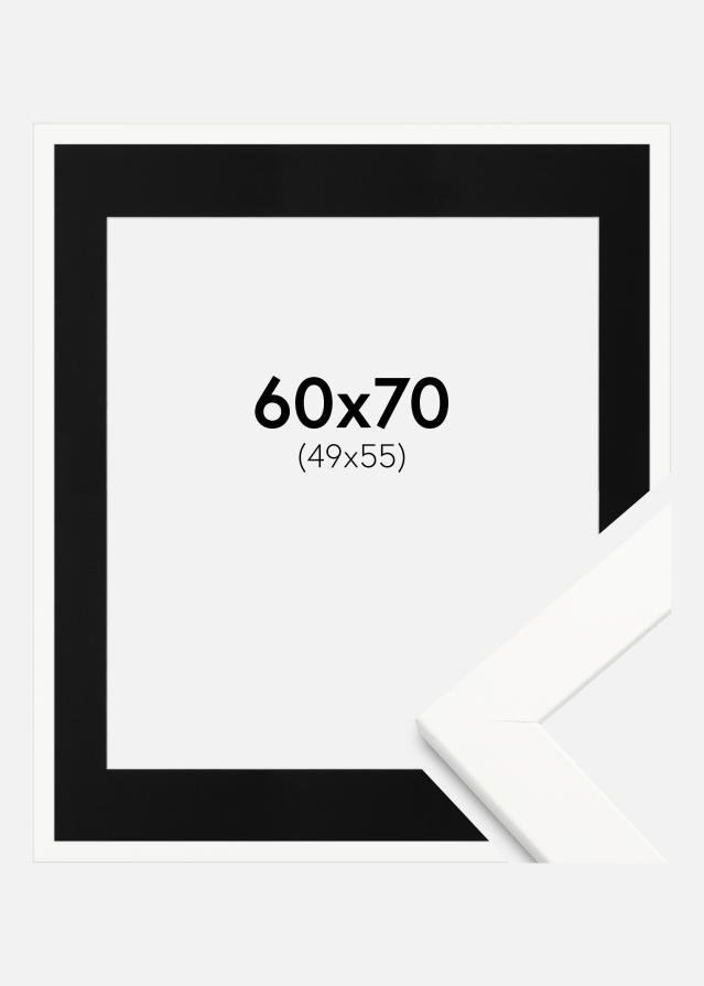 Rám Trendline Bílá 60x70 cm - Pasparta Cerná 50x56 cm