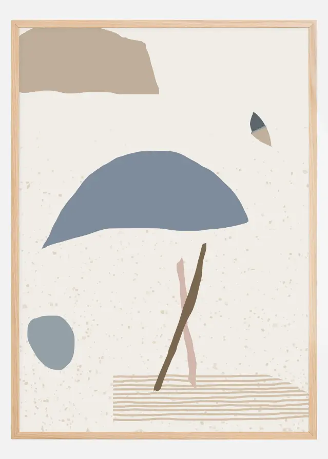 Abstract Art - Blue Plakát