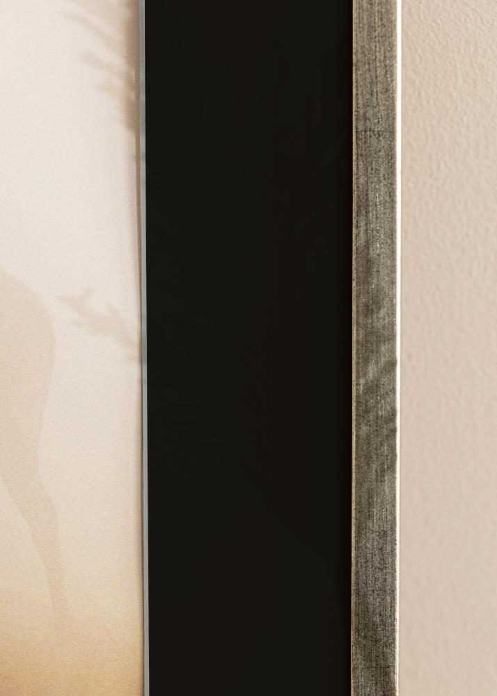 Rám Galant Stríbrná 40x50 cm - Pasparta Cerná 12x16 inches