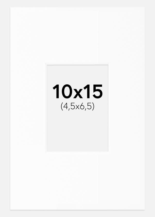 Pasparta Bílá Standardní Bílý stred 10x15 cm (4,5x6,5)