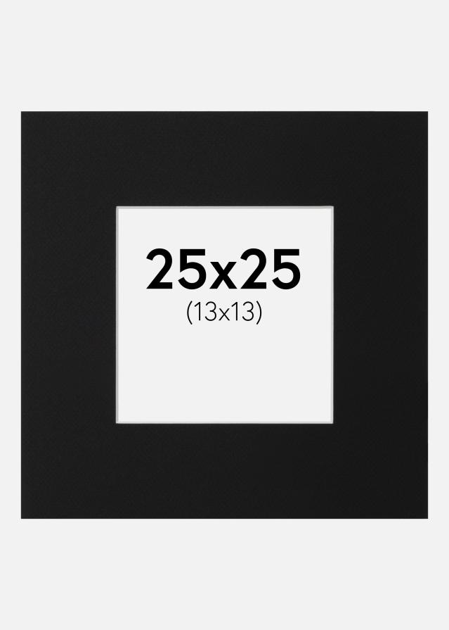 Pasparta Černý Standard (Bílé Jádro) 25x25 cm (13x13)