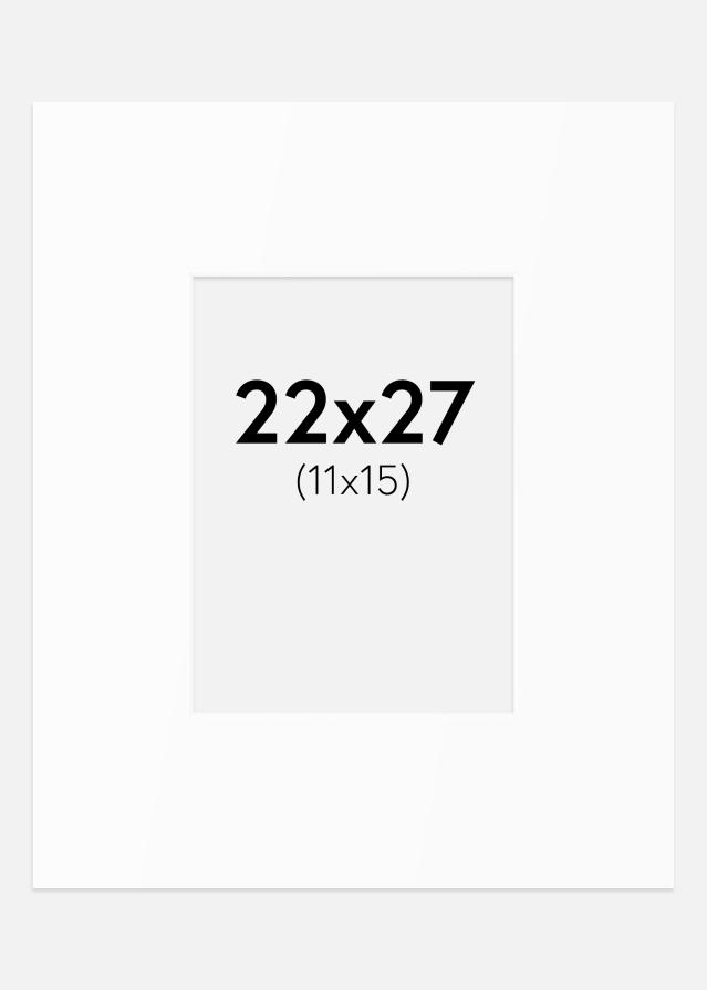 Pasparta Bílý Standard (Bílé Jádro) 22x27 cm (11x15)