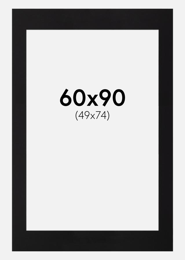 Pasparta Canson Cerná Bílý stred 60x90 cm (49x74)