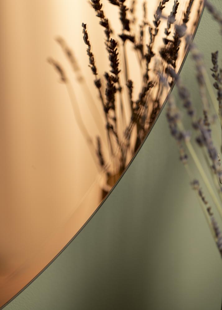 KAILA Kulatý Zrcadlo Rose Gold Deluxe 90 cm Ø