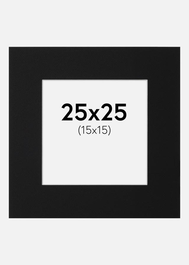 Pasparta Černý Standard (Bílé Jádro) 25x25 cm (15x15)