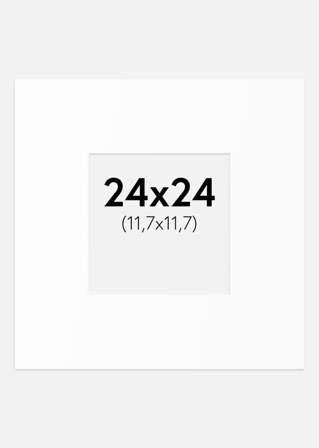 Pasparta Bílý Standard (Bílé Jádro) 24x24 cm (11,7x11,7)