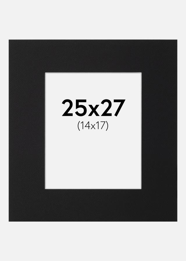 Pasparta Černý Standard (Bílé Jádro) 25x27 cm (14x17)