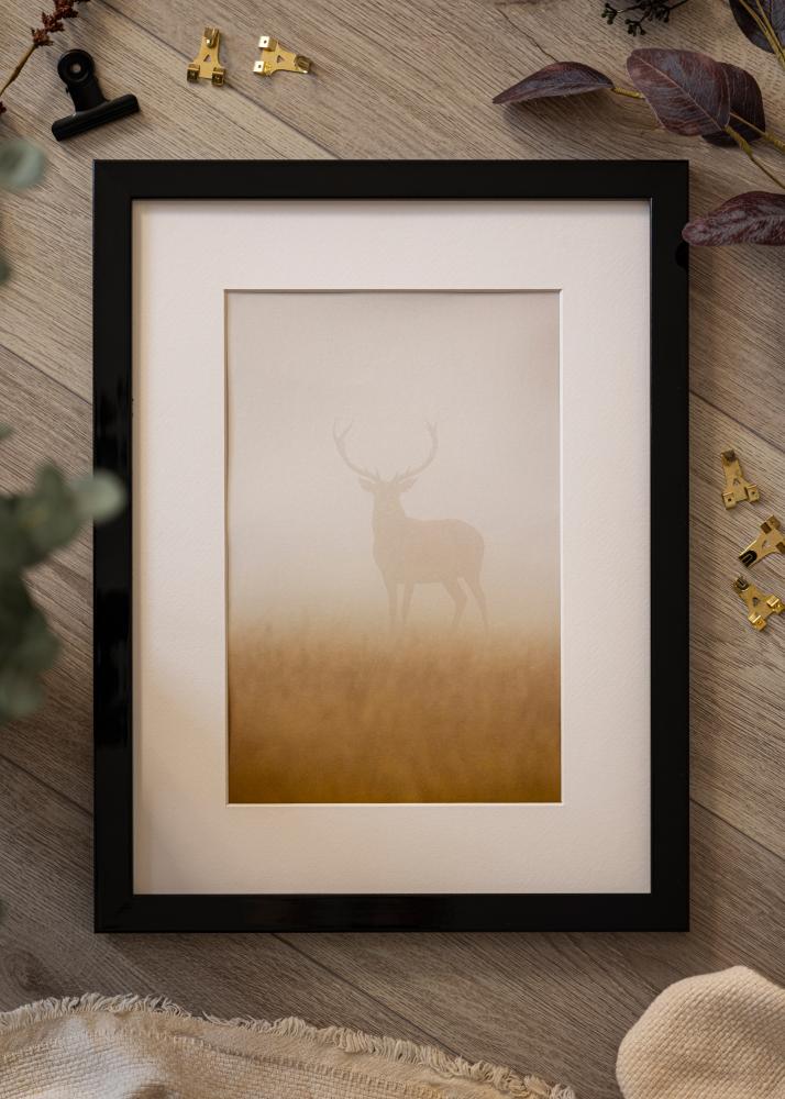 Rám Uppsala Cerná Vysoký lesk - Volitelná velikost