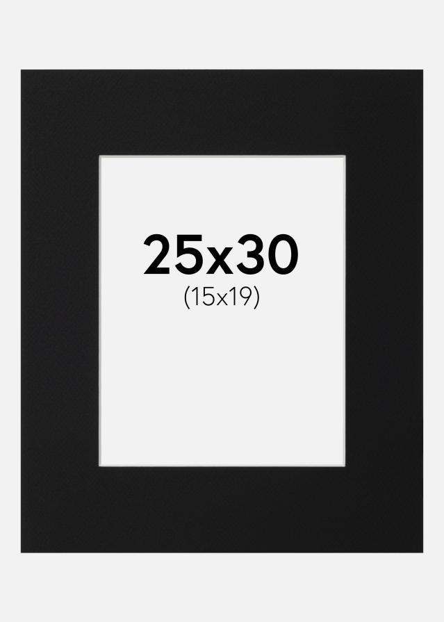 Pasparta Černý Standard (Bílé Jádro) 25x30 cm (15x19)