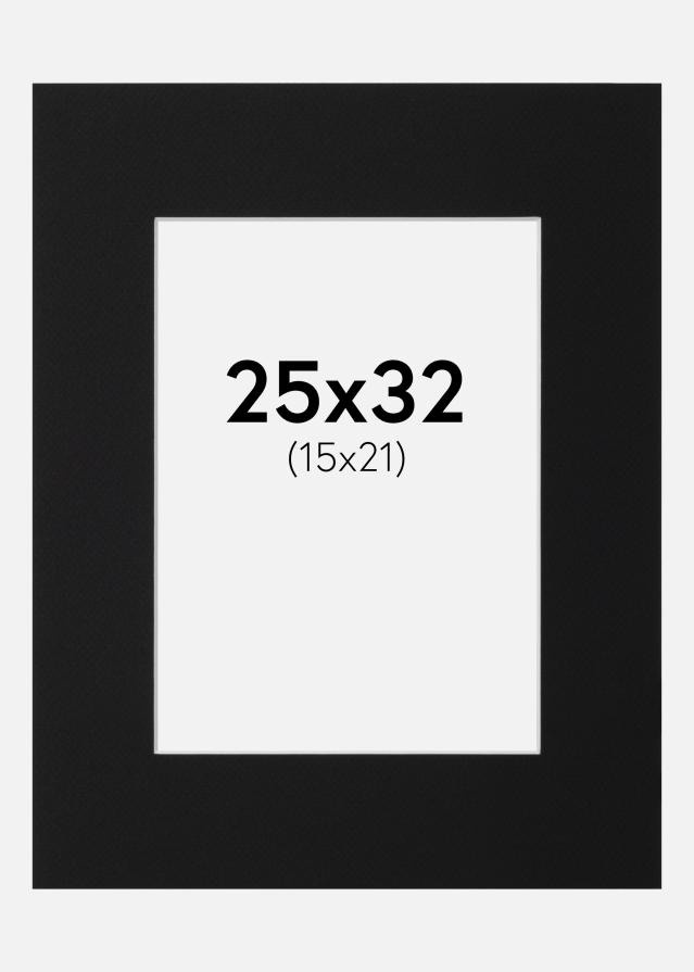 Pasparta Černý Standard (Bílé Jádro) 25x32 cm (15x21)