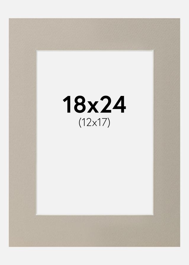 Pasparta Perletove šedá 18x24 cm (12x17)