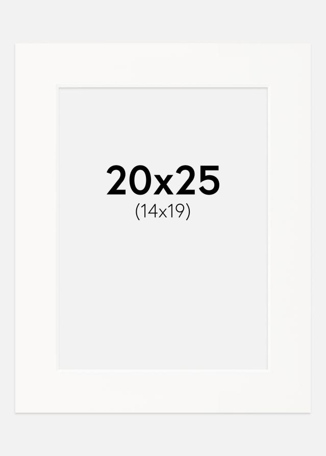 Pasparta Offwhite Bílý stred 20x25 cm (14x19)