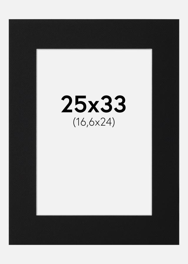 Pasparta Černý Standard (Bílé Jádro) 25x33 cm (16,6x24)