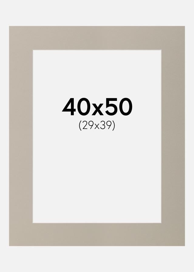 Pasparta Perletove šedá 40x50 cm (29x39)