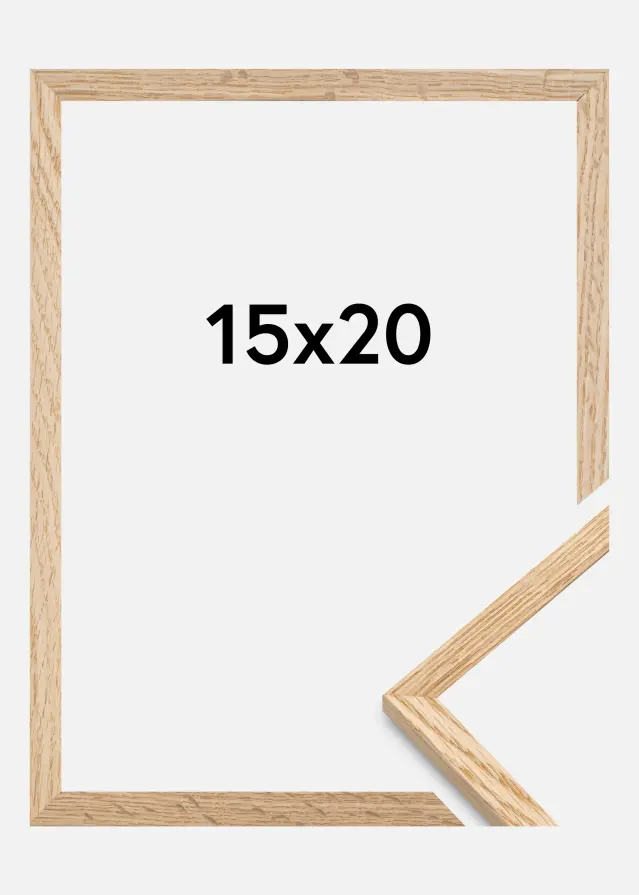 Rám Tenký Dub Akrylové sklo 15x20 cm