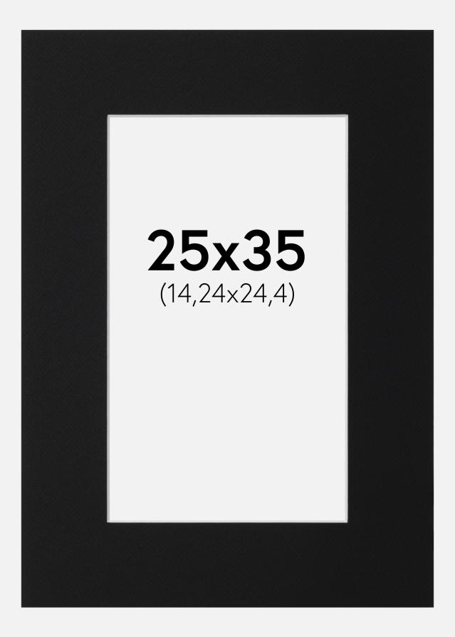 Pasparta Černý Standard (Bílé Jádro) 25x35 cm (14,24x24,4)