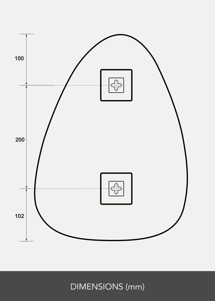 KAILA Zrcadlo Shape I 30x40 cm