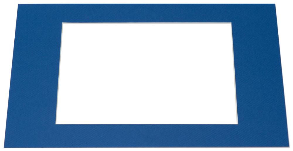 Pasparta Modrá Bílý stred - Vyrobeno na míru