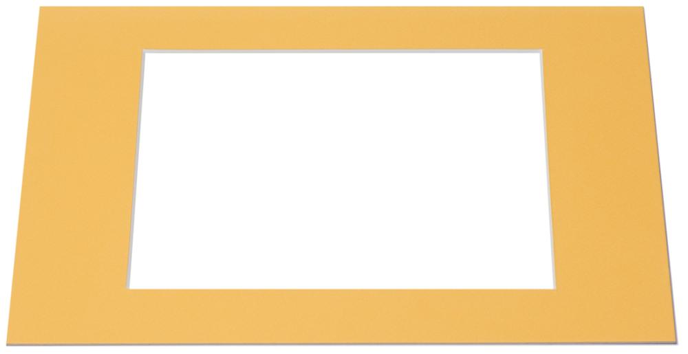 Pasparta Žlutá Bílý stred - Vyrobeno na míru