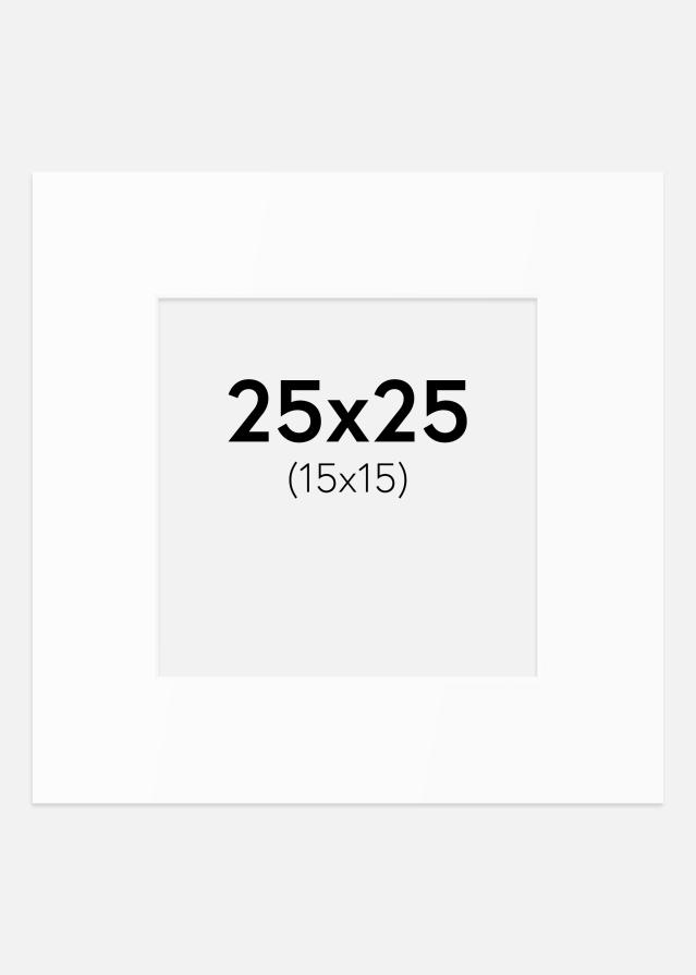 Pasparta Bílý Standard (Bílé Jádro) 25x25 cm (15x15)