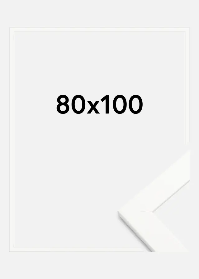 Rám Trendline Bílá Akrylové sklo 80x100 cm